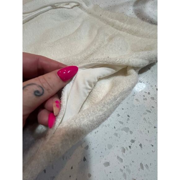 Reebok Terry Cloth Basketball Shorts White/Sage Green 2XL - Picture 3 of 8